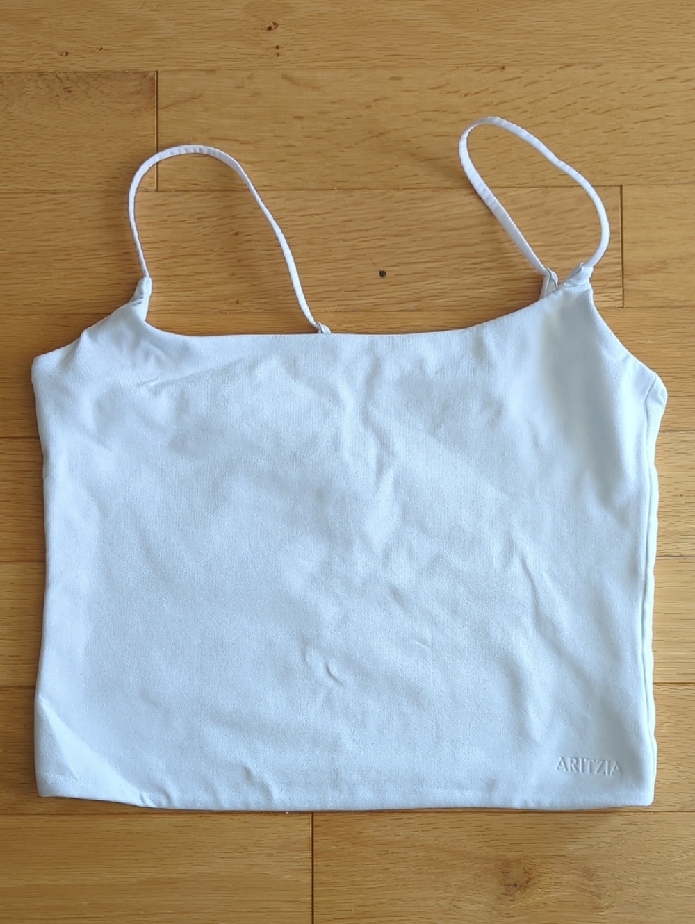 Aritzia Original Contour Square Neck Cami Waist Tank - Bright White